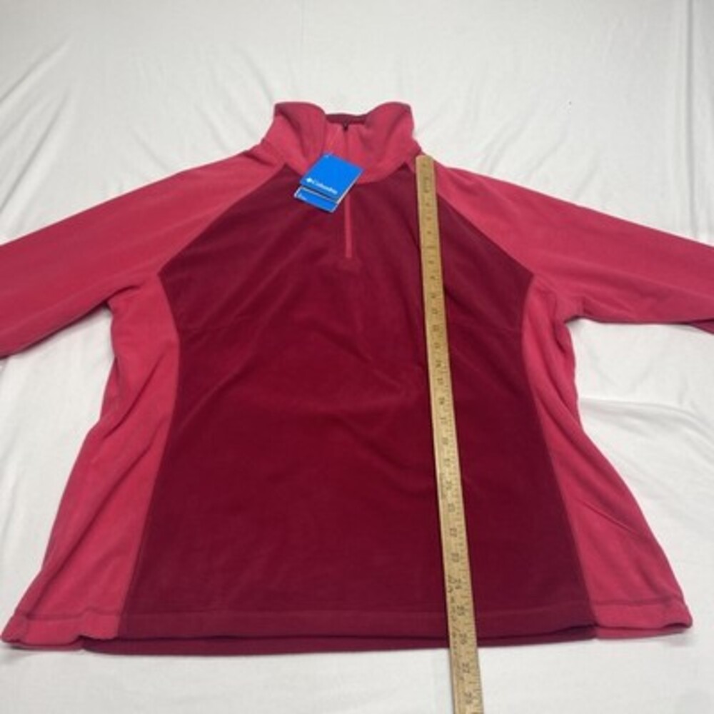 NWT Columbia Sportswear Company Pink 1X Quarter Zip Fleece Pullover! Brand new! - Picture 5 of 8